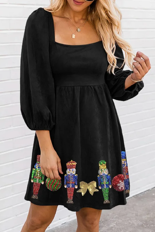 Short Sleeve Christmas Dress