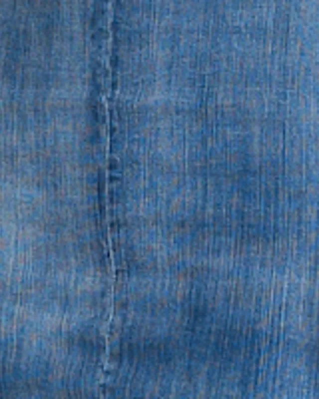 Alison Denim Maxi Slip Dress | Blue