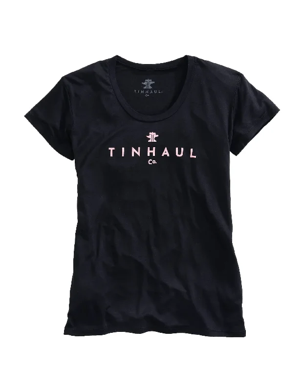 WOMENS LONG SLEEVE KNIT TIN HAUL SCREENPRINT WITH ANVIL AND HAMMER SHIRT Elegant High-Low Short Shirt WOMENS LONG SLEEVE KNIT TIN HAUL SCREENPRINT WITH ANVIL AND HAMMER SHIRT Elegant High-Low Short Shirt