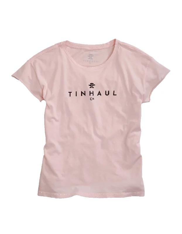 WOMENS LONG SLEEVE KNIT TIN HAUL SCREENPRINT WITH ANVIL AND HAMMER SHIRT Trendy Summer Short Sleeve WOMENS LONG SLEEVE KNIT TIN HAUL SCREENPRINT WITH ANVIL AND HAMMER SHIRT Trendy Summer Short Sleeve