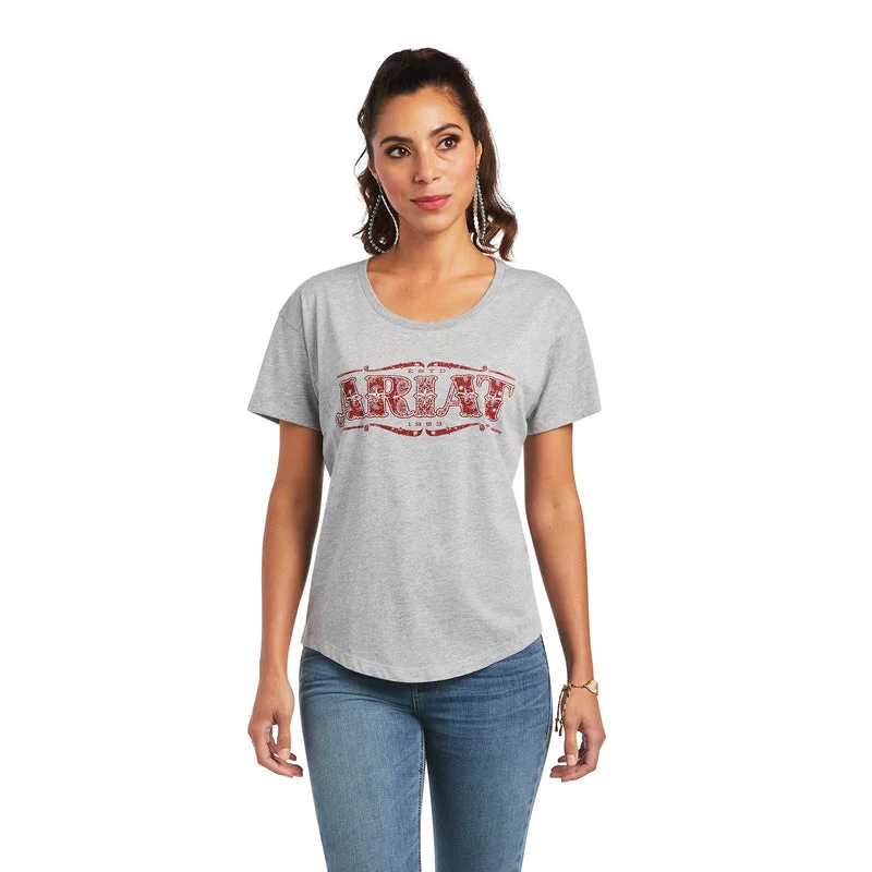 Ariat Women's Bandana Logo Tshirt Relaxed Fit Short Sleeve Top