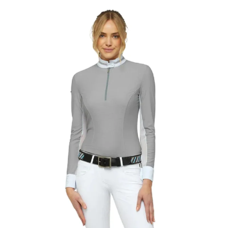 Emcee Apparel Alice Ladies Long Sleeved Competition Shirt Relaxed Button-Down Short Shirt Emcee Apparel Alice Ladies Long Sleeved Competition Shirt Relaxed Button-Down Short Shirt