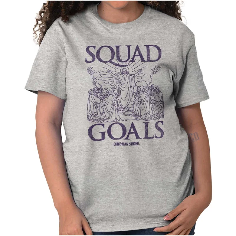 Jesus Squad Goals T Shirt Casual Oversized Short Shirt