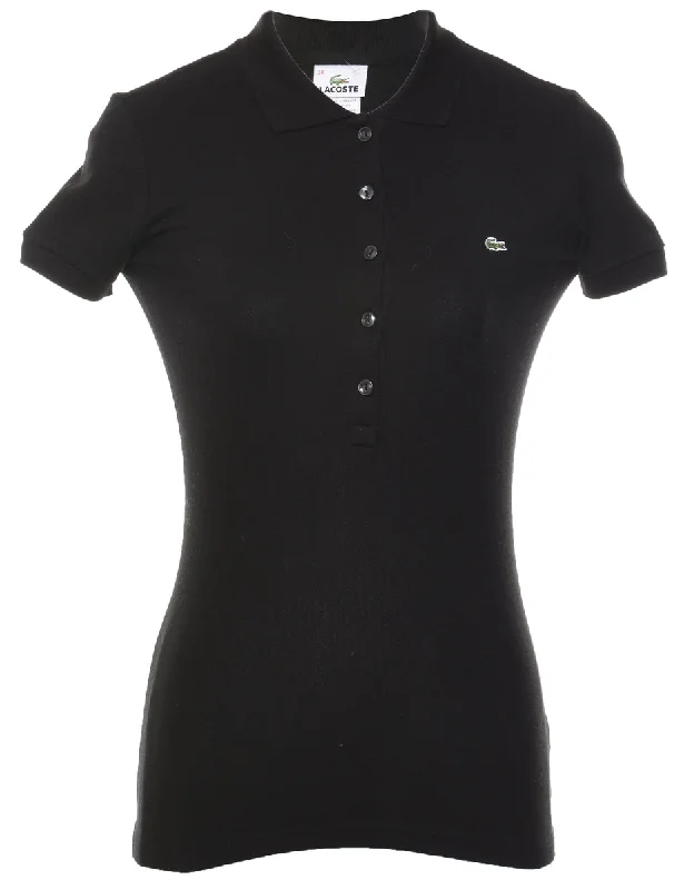 Lacoste Classic Black Polo Shirt - S Casual Boxy Short Shirt