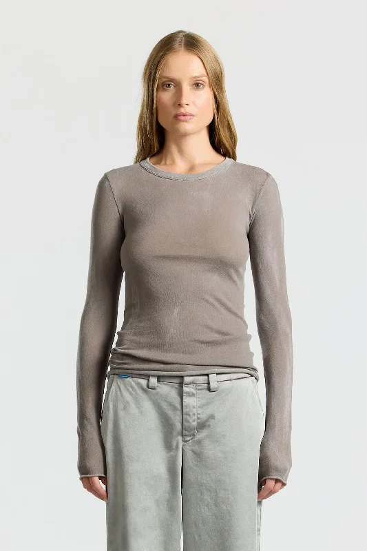 Marbella Long Sleeve Shirt Elegant Off-Shoulder Short Shirt