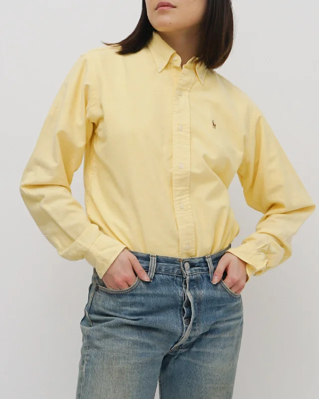 Oxford Shirts / Yellow Classic Short Sleeve Tunic