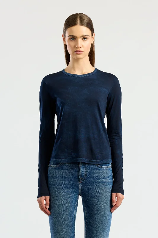 Standard Long Sleeve Shirt Fashionable Sheer Short Shirt
