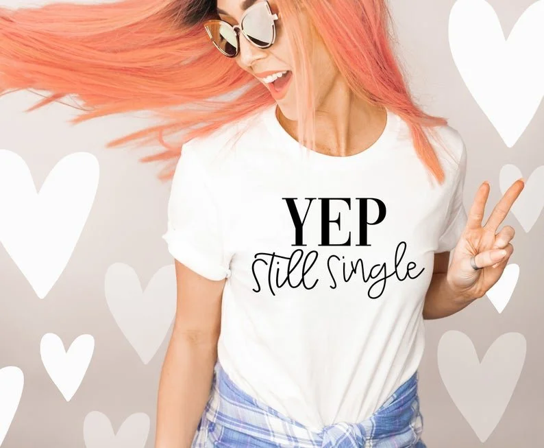Still Single Women's Shirt Stylish Printed Short Shirt