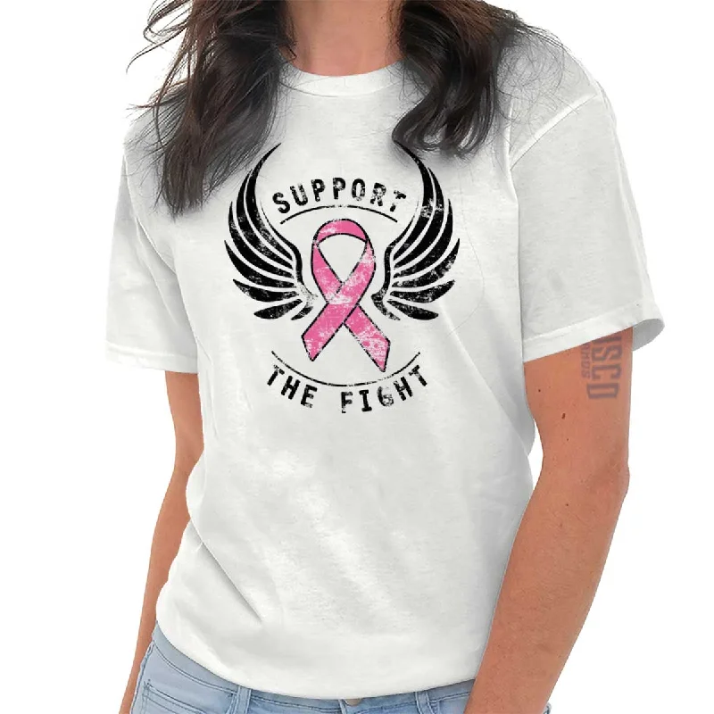 Breast Cancer Awareness T Shirt Cozy Summer Short Shirt