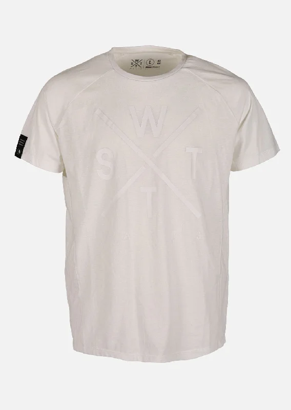 Tee-shirt Flash - Blanc Comfortable Short Sleeve Tunic