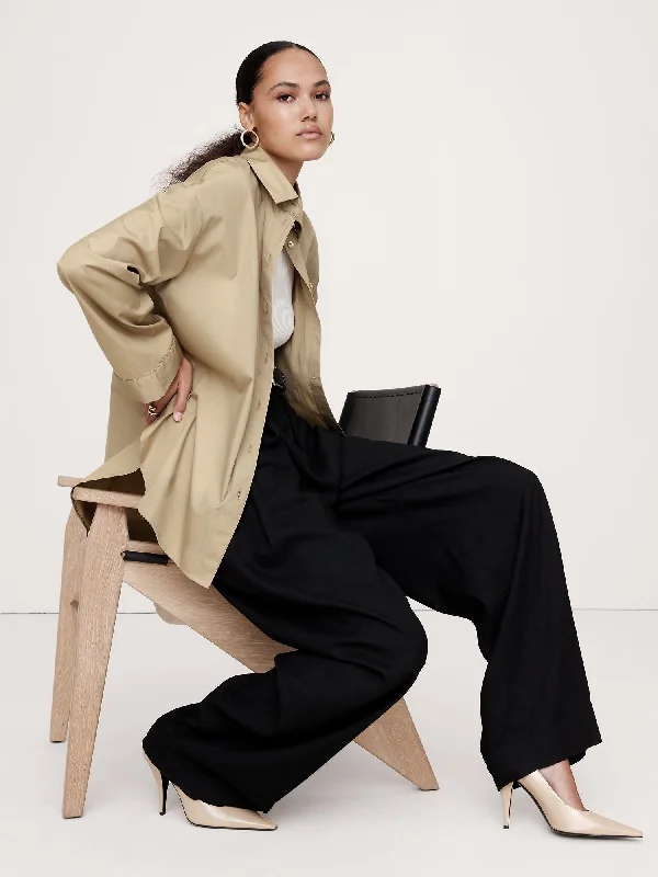 The Oversized Shirt Elegant Longline Short Shirt