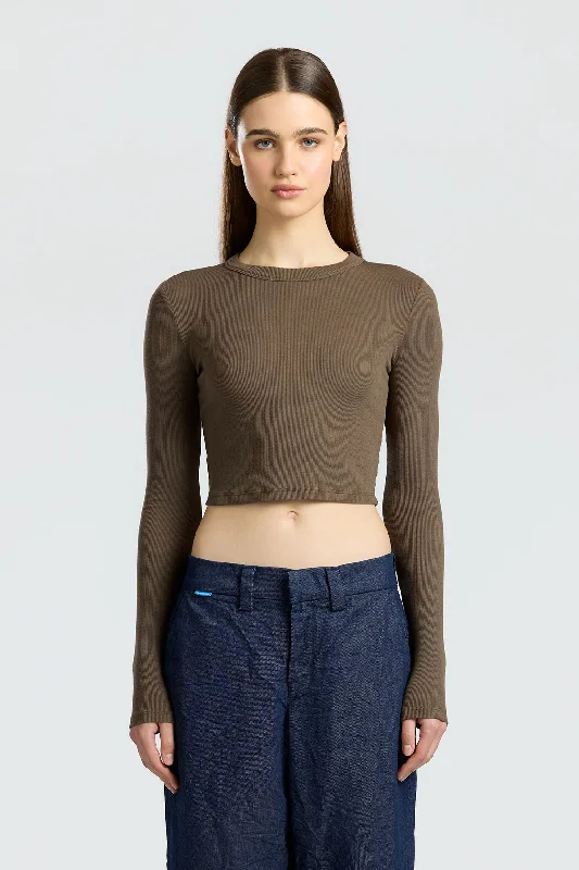 Verona Crop Shirt Elegant Lace Short Sleeve