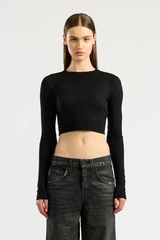 Verona Crop Shirt Modern Short Sleeve Top
