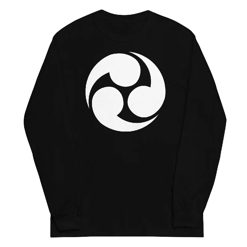 White Tomoe Mitsudomoe Japanese Symbol Anime Long Sleeve Shirt Trendy Floral Short Sleeve White Tomoe Mitsudomoe Japanese Symbol Anime Long Sleeve Shirt Trendy Floral Short Sleeve