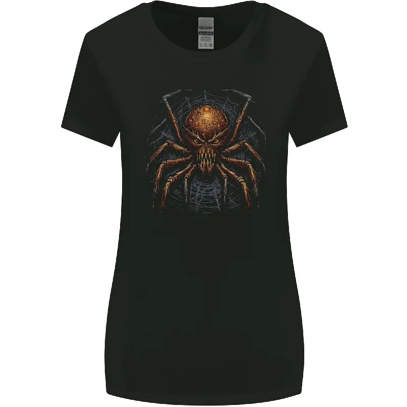 A Demon Spider Halloween Evil Womens Wider Cut T-Shirt Boxy Fit Fitted Loose