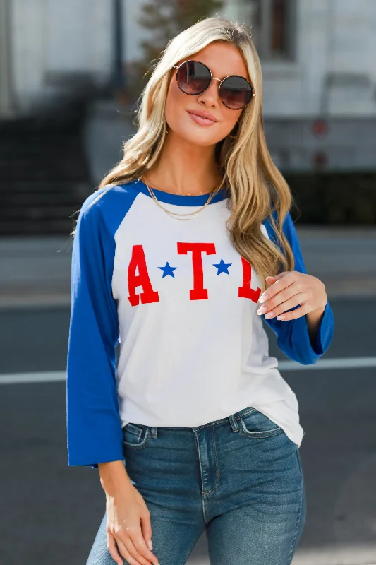 ATL Star Raglan Tee Mesh Fabric Canvas Fabric Denim Fabric