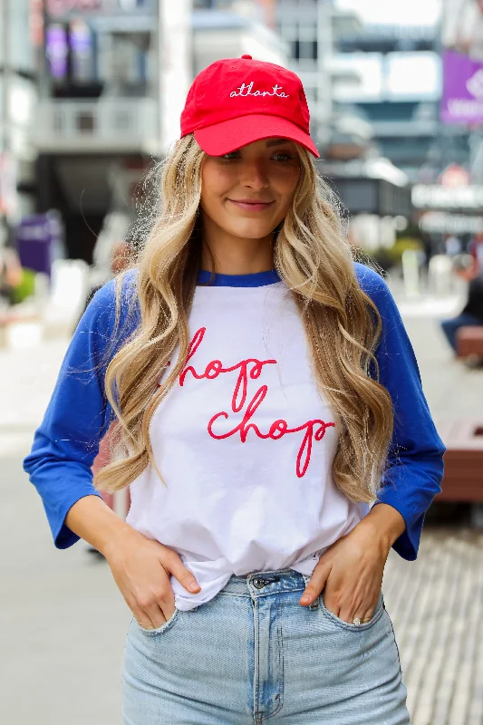 Chop Chop Raglan Tee Ribbed Striped Patterned