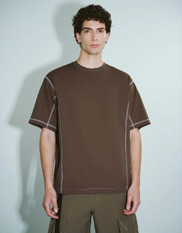 Crew Neck Loose T-Shirt Oversized T-Shirt Spandex breathable