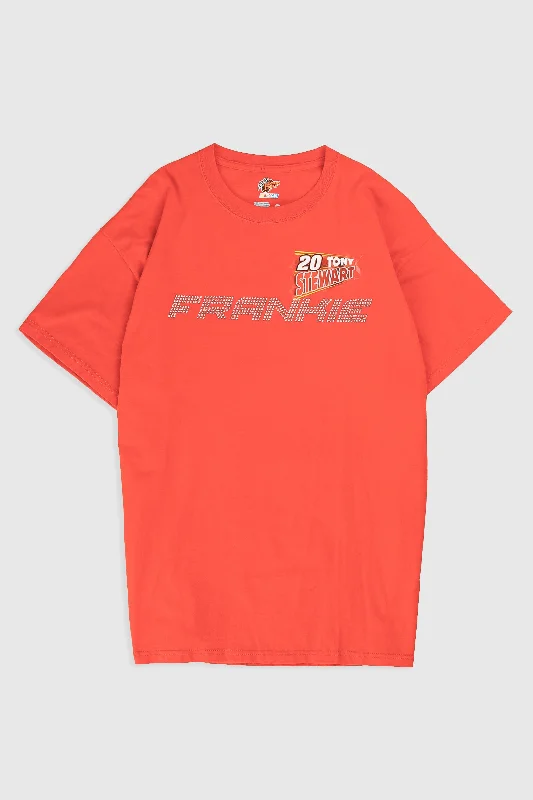Frankie Rhinestone Racing Tee Terry Blend Velvet Blend Canvas Blend
