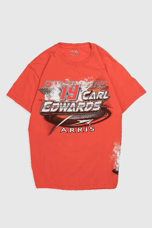 Frankie Rhinestone Racing Tee Layered Multi-layer Single Layer