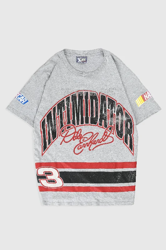 Frankie Rhinestone Racing Tee Embroidered Appliqued Beaded