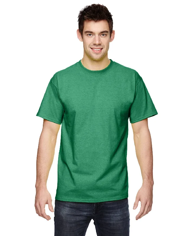 Fruit of the Loom 100% Cotton T-Shirt | Clover Houndstooth Herringbone Solid