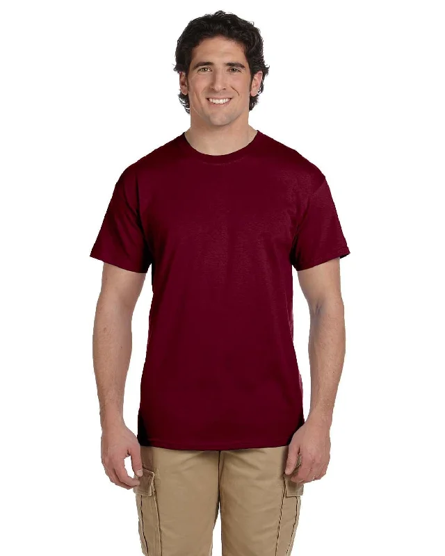 Fruit of the Loom 100% Cotton T-Shirt | Maroon Terry Blend Velvet Blend Canvas Blend Fruit of the Loom 100% Cotton T-Shirt | Maroon Terry Blend Velvet Blend Canvas Blend