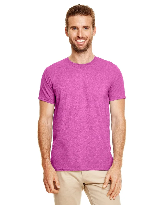 Gildan SoftStyle T-Shirt | Heather Berry Satin Fabric Silk Fabric Chiffon Fabric