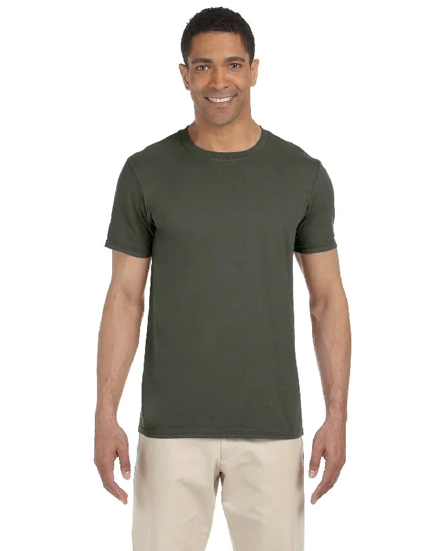 Gildan SoftStyle T-Shirt | Military Green Satin Blend Silk Blend Wool Blend