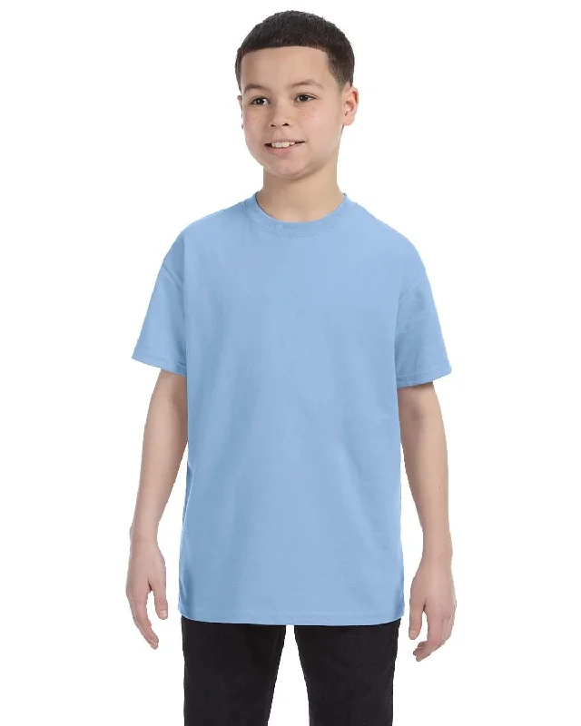 Gildan Youth Lightweight 100% Cotton T-Shirt | Light Blue Machine Wash Dry Clean Hand Wash Gildan Youth Lightweight 100% Cotton T-Shirt | Light Blue Machine Wash Dry Clean Hand Wash
