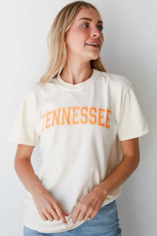 Ivory Tennessee Tee Houndstooth Herringbone Solid