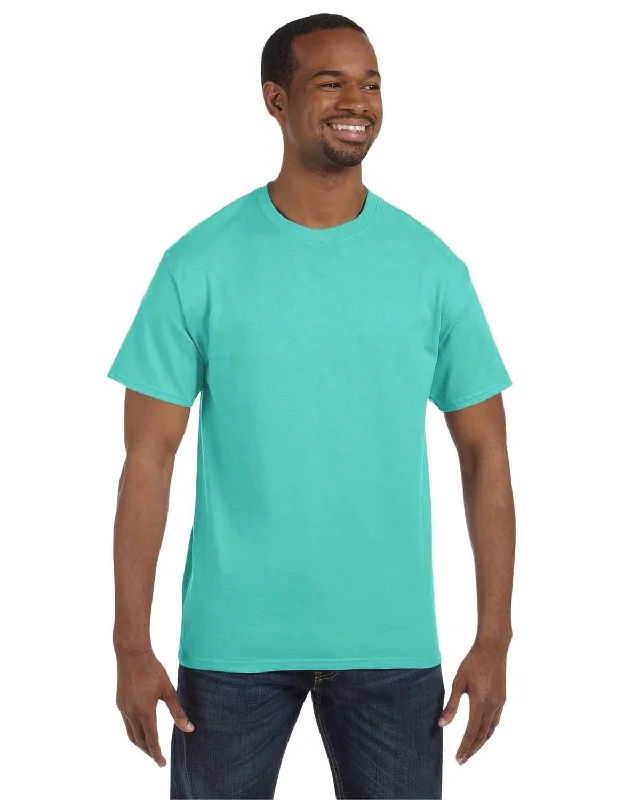 Jerzees Heavyweight 50/50 T-Shirt | Cool Mint Zippered Buttoned Snapped