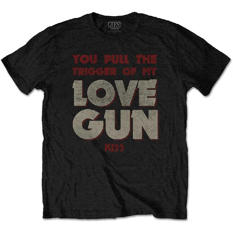 KISS | Official Band T-Shirt | Pull The Trigger Front Pockets Side Pockets Patch Pockets KISS | Official Band T-Shirt | Pull The Trigger Front Pockets Side Pockets Patch Pockets
