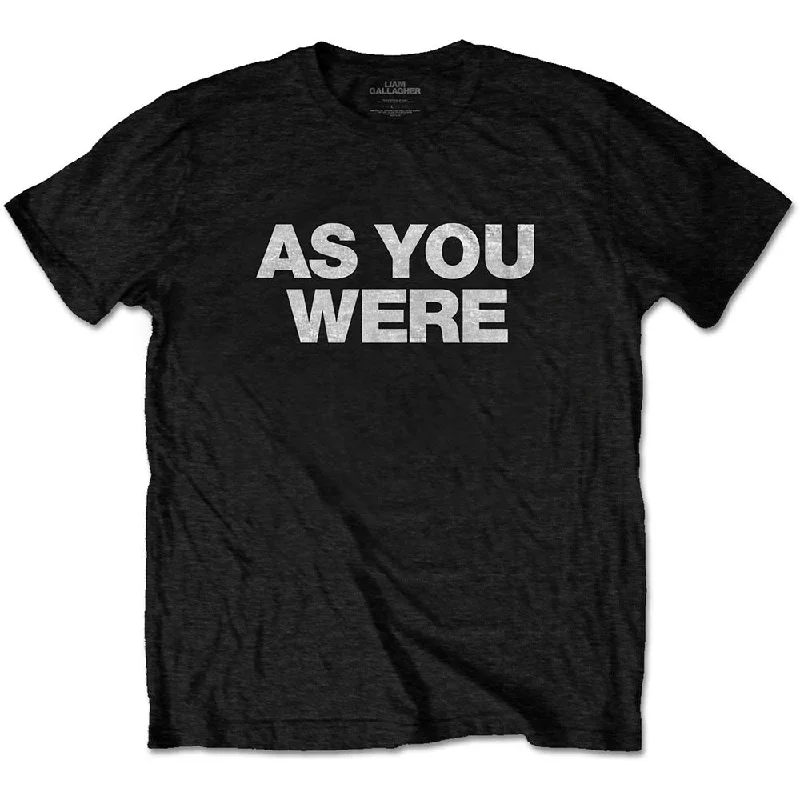 Liam Gallagher | Official Band T-Shirt | As You Were Graphic Embroidered Appliqued