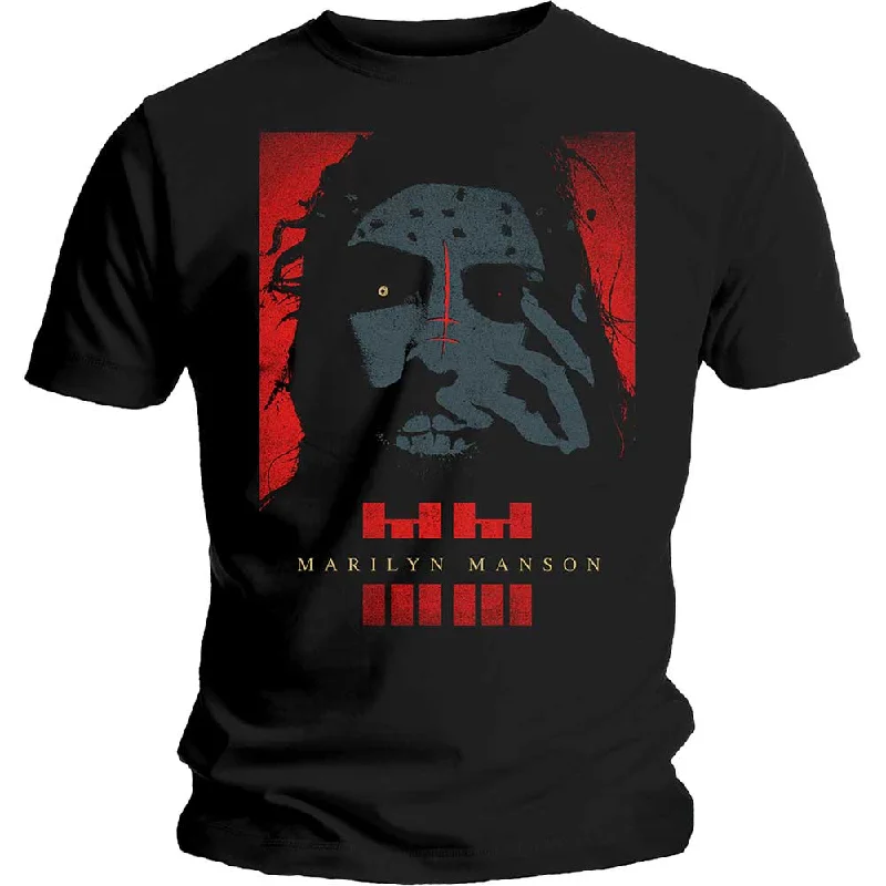 Marilyn Manson | Official Band T-Shirt | Rebel Knit Fabric Woven Fabric Fleece Fabric