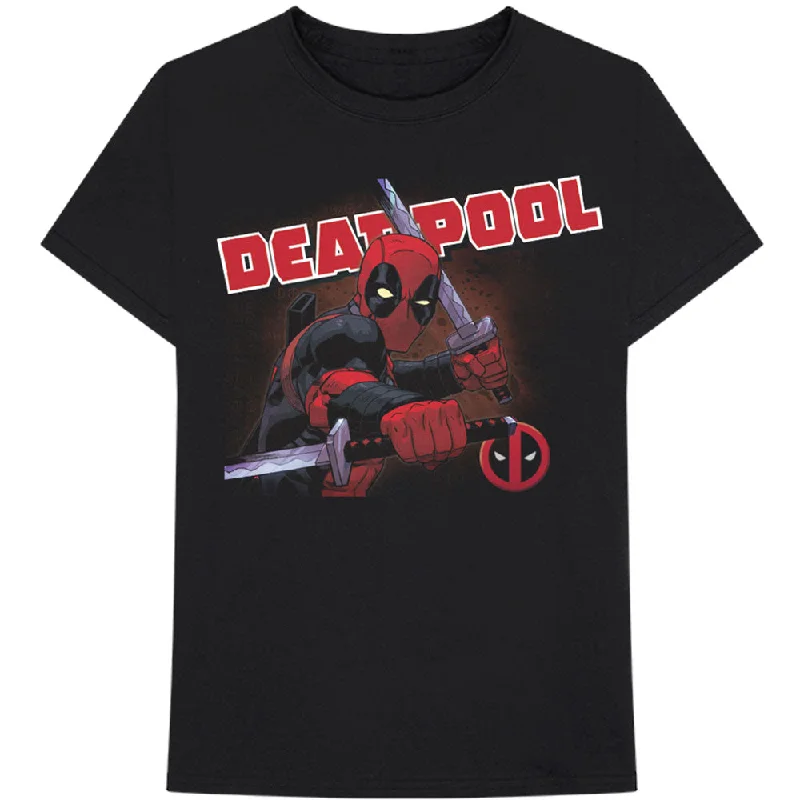 Marvel Comics | Official Band T-Shirt | Deadpool Cover Mesh Canvas Denim