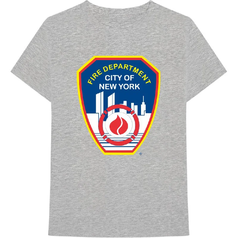 New York City | Official Band T-Shirt | Fire Dept. Badge Terry Blend Velvet Blend Canvas Blend