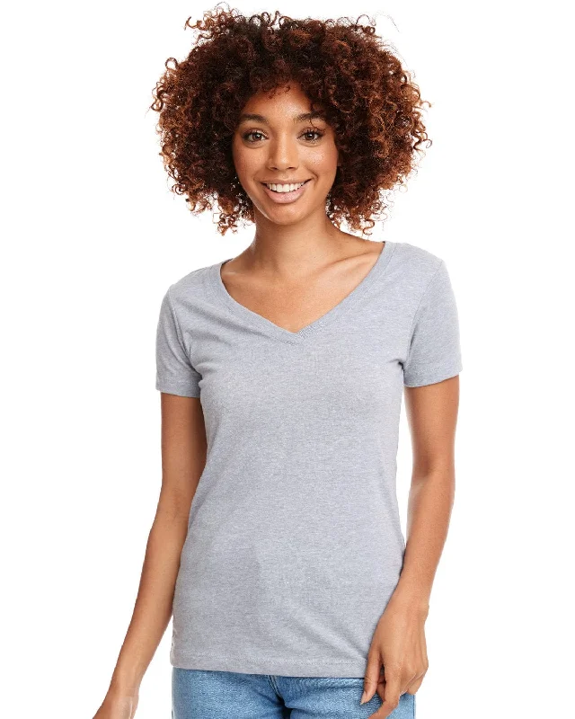 Next Level Ladies Ideal V-Neck Tee | Heather Gray Wool Fabric Cashmere Fabric Tweed Fabric Next Level Ladies Ideal V-Neck Tee | Heather Gray Wool Fabric Cashmere Fabric Tweed Fabric