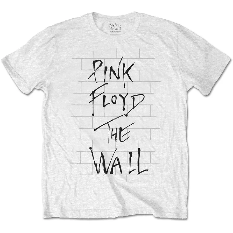 Pink Floyd | Official Band T-Shirt | The Wall & Logo Collared Crew Neck Turtle Neck