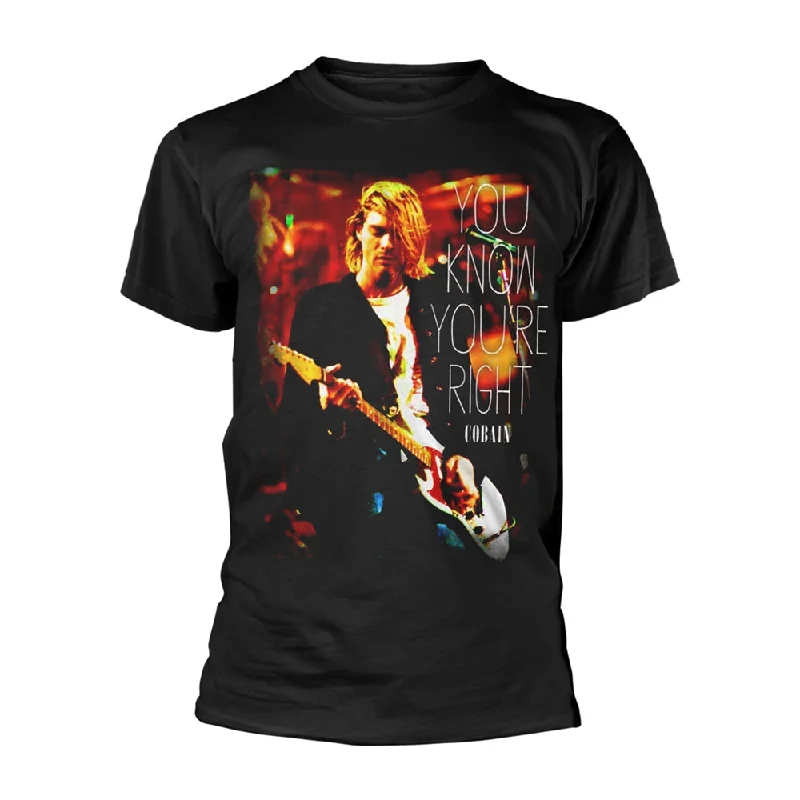 Kurt Cobain Unisex T-shirt: You Know You'Re Right Chenille Blend Fleece Blend Nylon Blend Kurt Cobain Unisex T-shirt: You Know You'Re Right Chenille Blend Fleece Blend Nylon Blend