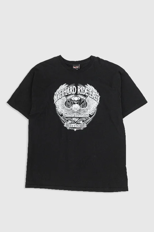 Vintage Harley Tee Mesh Fabric Canvas Fabric Denim Fabric