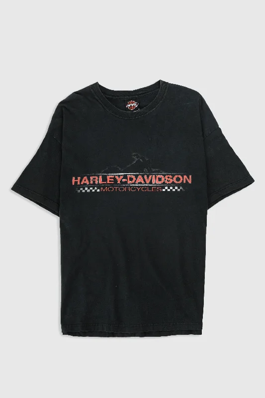 Vintage Harley Tee Zippered Buttoned Snapped