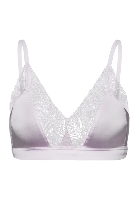 Eva Lace-Trim Soft Cup Bra | Lilac Fog 70916-2464 Ultra-Light Bra