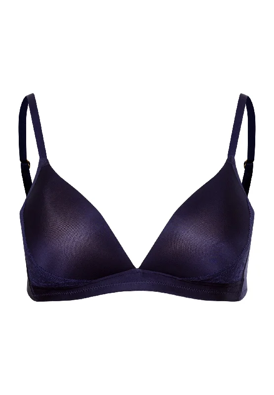 Eva Padded Soft Cup Bra | Evening Blue 70919-2621 Lightweight Cotton Bra