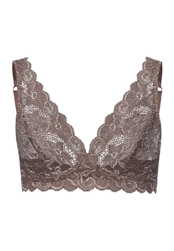 Luxury Moments Lace Soft Cup Bra | Stonewash 71465-2756 Chic Lace Bralette