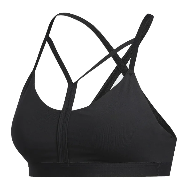 adidas Women's All Me Dynamic Sports Bra Black Sleek Sports Bra