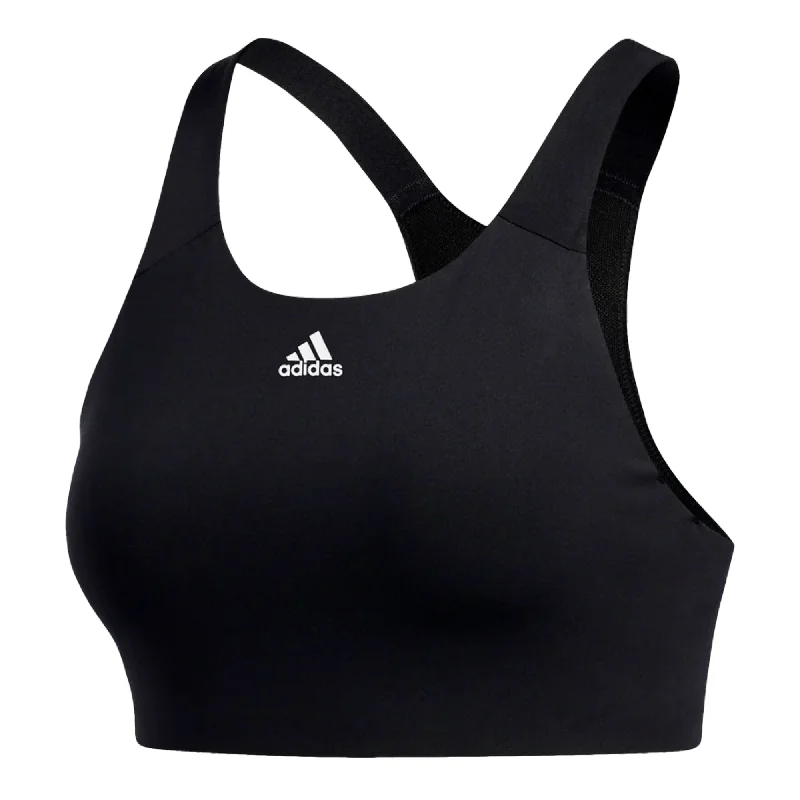 adidas Women's Ultimate Alpha Sports Bra Black Minimalist Wireless Bra