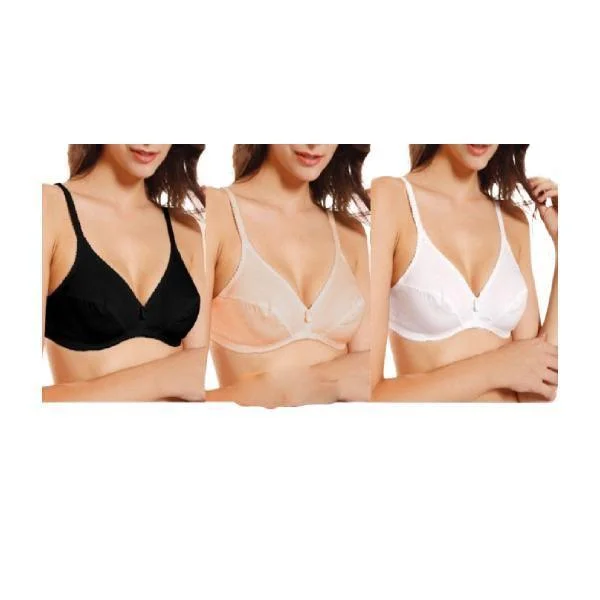 Bundle Of 3 Capri Womens Bra Full Coverage Bra