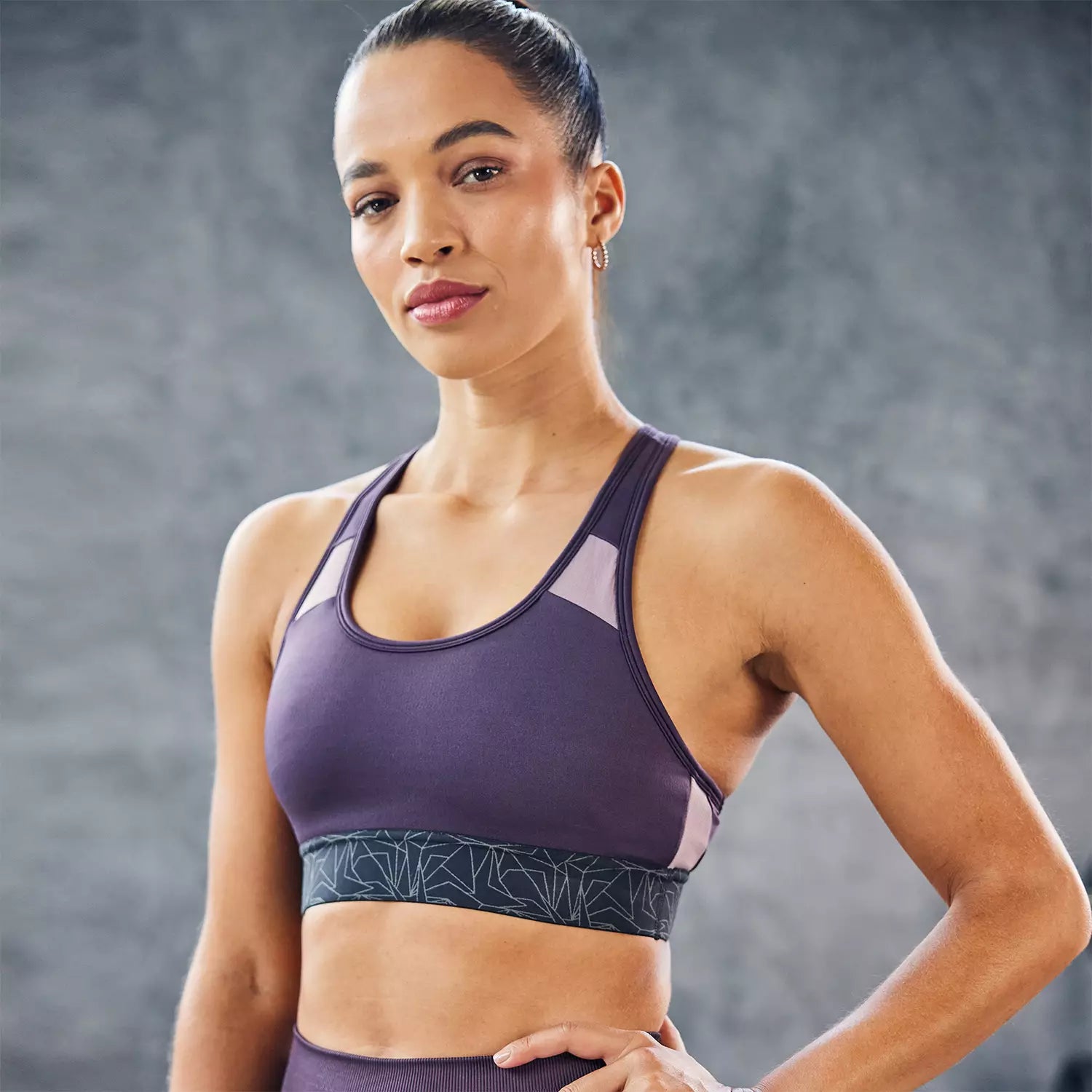 Lab360° TDry™ Sports Bra - Plum Perfect Elegant Cotton Bra