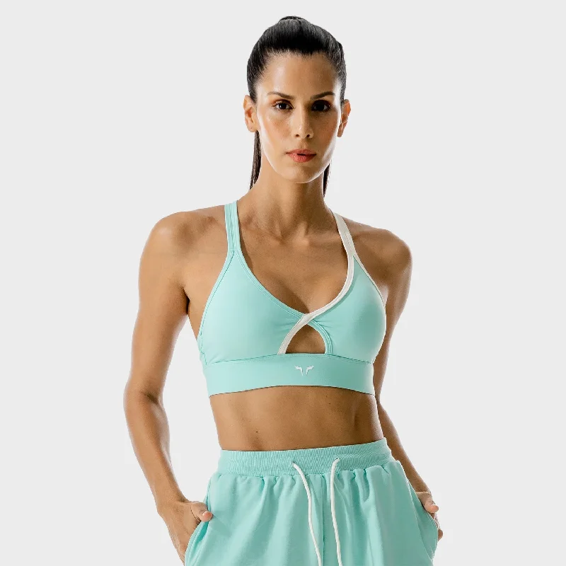 LAB360° Wrap Bra - Pastel Turquoise Adjustable Fit Bra